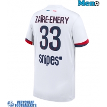 Paris Saint-Germain Warren Zaire-Emery #33 Replica Away Shirt 2025-26 Short Sleeve